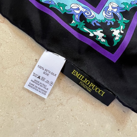 Emilio Pucci 34” Square Silk Scarf - Picture 3 of 3